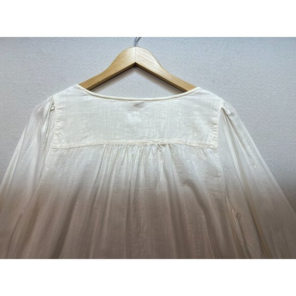 Old Navy Women's Rayon Relaxed Square-Neck Top Long Sleeve Stretch Size L White - Picture 11 of 12